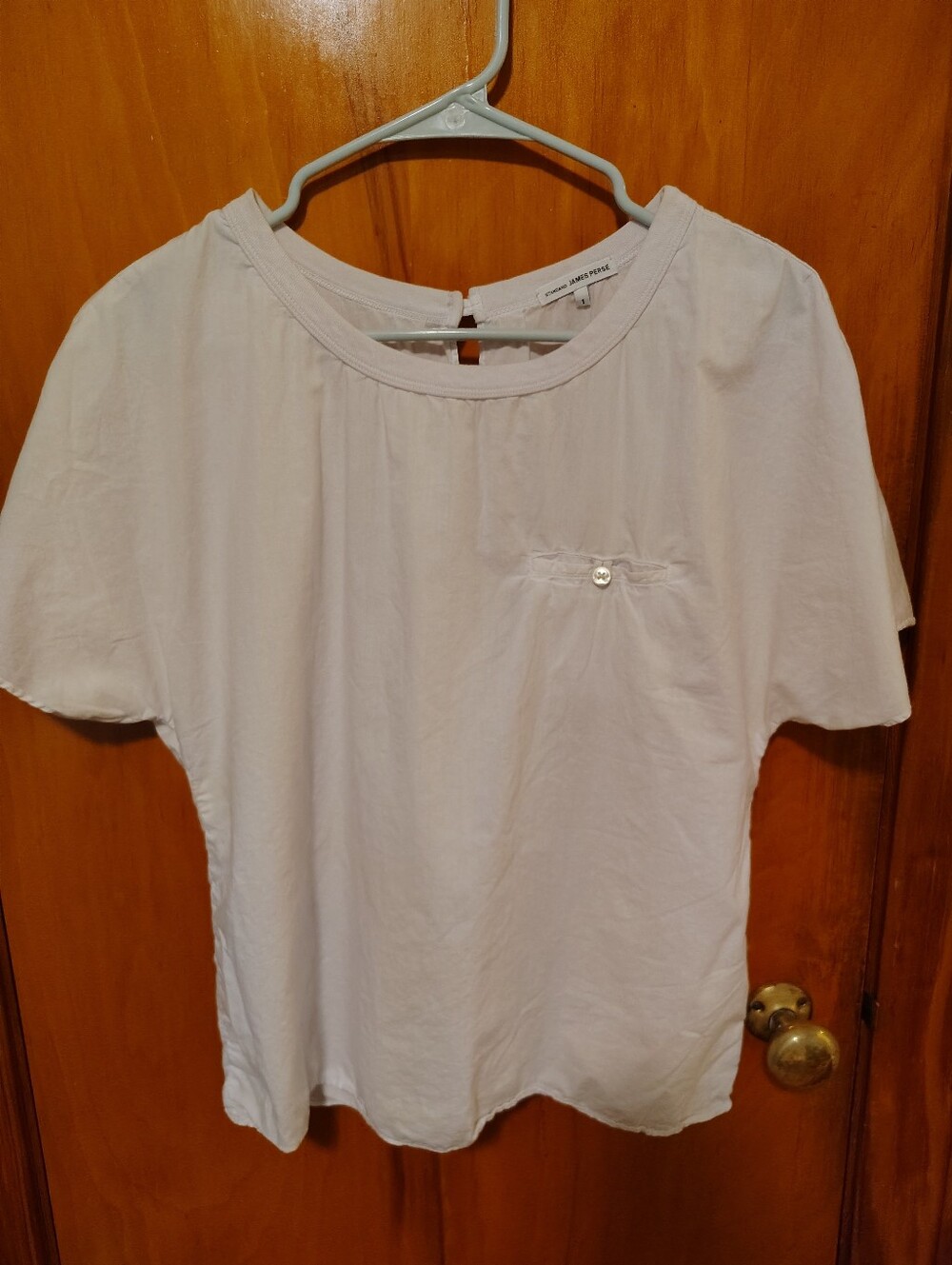 Simple Short Sleeve Blouse in White